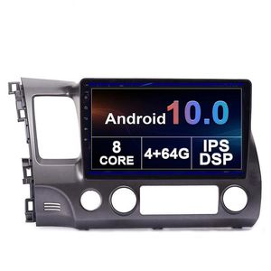 Android 10 Car DVD GPS Multimedia Player for Honda Civic 2004 2005 2006 2007 2008-2011ナビゲーションラジオビデオオーディオIPSスクリーン2566