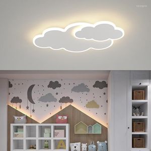 Luzes de teto nuvens Light Light para quarto meninos meninas filhos do quarto Lâmpadas de decoração brancas lâmpadas de iluminação infantil