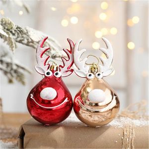 Party Decoration 2st Christmas Balls Ornament Pvc Red Gold Elk Tree for Children Pise Pise Hanging Decor Supplies
