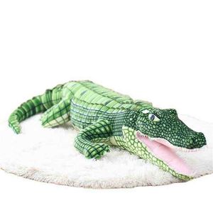 Гигант 105165см Прикатный животный Animal Alligator Simulation Simulation Crocodile Dolls Kawaii Ceative Cushion для подарков для рождественских подарков J220729