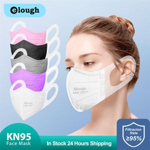 2022 KN95 Certifierade masker Respirator Elastic Cotton Blell 3D eng￥ngs andningsbar tunn st￥lt￤tning