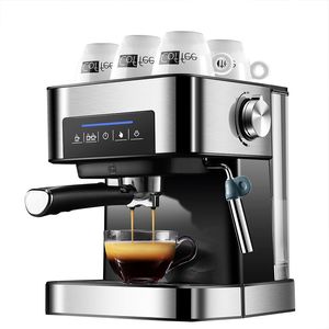 Kahve Yapıcıları 20Bar İtalyan Espresso Makinesi Kahve Makinesi Ev Yarı Otomatik Süt Çılgınlığı Buharla Mocha Mocha 221108