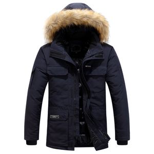Designer men s jacket down jacket Winter fashion parka Waterproof and windproof technology fabric thick chest embroidered shoulder belt warm classic coat