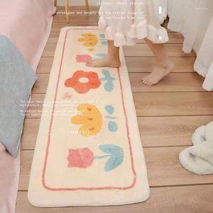 Teppiche pelzige Matte für Kinder Kinder Plüsch Teppich flauschiger Teppich Kawaii Zimmer Dekor Eingangstür Teppiche Baby leben modern