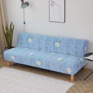 Stuhlhussen, zusammenklappbar, für Sofa, Bett, Stoff, voll, einfach, modern, armloses Kissen, elastisch