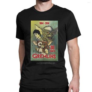 Мужские рубашки T Gremlins 30 лет Mogwai Уродливая повседневная футболка с коротким рукавом O-шея Футболки хлопок плюс размер одежда