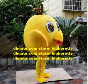 Желтая птица, бегающая птица, костюм талисмана для талисмана для взрослых, конференция персонажа мультфильма.
