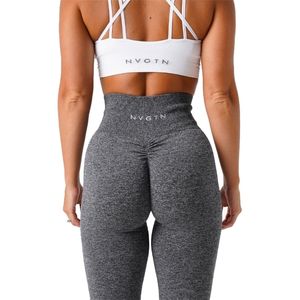 Yoga Kıyafetleri NVGTN Benekli Ezme Dikişsiz Tayt Kadın Yumuşak Egzersiz Tayt Spor Pantolon Spor Giyim 221108