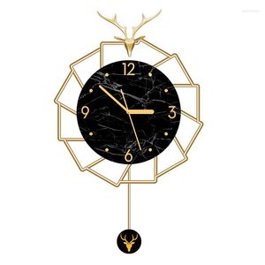 壁時計北欧の大量時計モダンなデザインメタルウォッチ家の装飾豪華なゴールドベッドルームデコレーションゼガーサイエニーギフト