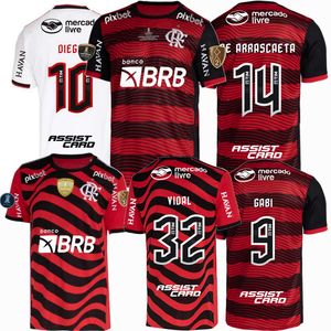 2022 CR Flamengo Player Wersja piłkarska DE Archaeta e ribeiro Gabi B Henrique David Luiz Diego Piłka nożna Tight Shirt