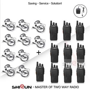 Walkie Talkie 2410pcs Baofeng 888S BF-888S Two Way Radio 5W 400-470MHz 16ch UHF USB-laddning Comunicador sändare Transceiver 221108