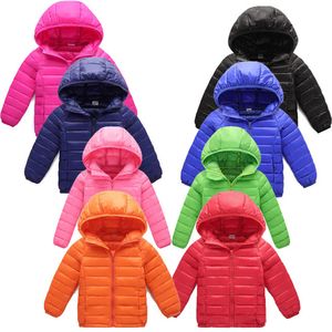 Casaco de baixo para baixo de 2 a 12 anos de outono inverno jackets para meninas roupas de crianças casacos quentes meninos para crianças pequenas 221107