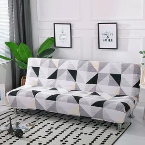 Stuhlhussen Klappsofa-Bettbezug Stretch-Couch ohne Armlehne für 160–190 cm große Würfel
