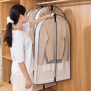 Clothing Storage Dust-proof Cover For Coats Shirts Sweaters Suit Bag Hanging Clothes Organizer Wardrobe Covers