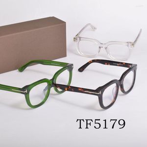 Marcas de solas gran tamaño Tom para gafas deye Forde Fashion Acetate Mujeres Lectura de miopía receta TF5179 con estuche