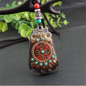 Pendant Necklaces 2022 Handmade Nepali Cross Vajra Ping An Brand Exotic Long Chain Ethnic Style Jewelry For Women Men