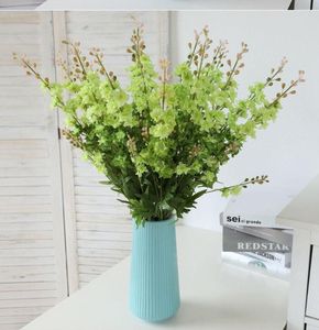 Decorative Flowers Long Elegant 2 Forks Simulation Violets Flower Hyacinth Delphinium Beautiful Bouquet Home Vase DIY Decoration