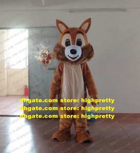 Brown Squirrel Mascot Costume Adult Cartoon Character Outfit Suid Födelsedag gratulationer snyggt trevligt ZZ7632