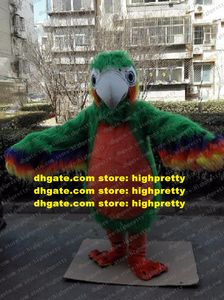 Long Fur Parrot Parakeet Macaw Mascot Costume Adult Cartoon Character Outfit Ge ut broschyrer Förälder-barnaktiviteter ZZ7732