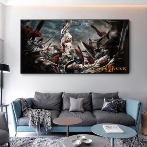 Resimler Klasik God of War Video oyunu karakterler duvar sanat tuval posterler ve baskılar oturma odası dekorasyon cuadros
