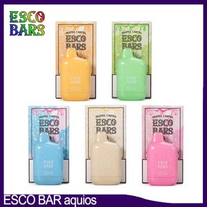 Esco Bars Aquios 6000 H2O Edition 6K Puff Disposable cigarette 5% Nic 5 flavors 650mah rechargeable battery 15 capacity original quality