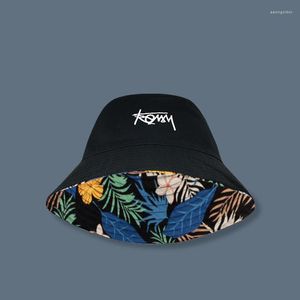 Berets Big Head XL Größe Fischerhut Reversible Hawaii Koreanische Sonnenschutzhüte Sommer Casual Street Wear Hiphop Bucket Cap für Männer