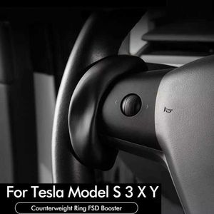 Booster del volante dell'automobile per Tesla Model 3 S X Y Accessori contrappeso pilota automatico Anello FSD Peso assistito automatico AP