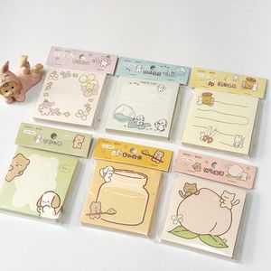 Sheets Bear Puppy Memo Pad Stationery Notepad DIY Scrapbook Check List Message Note Paper School Office Supplies