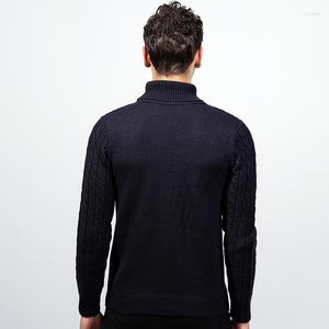 Men's Sweaters 2022 Arrival Pullovers Regular Turtleneck Cotton Thick Coarse Wool Casual Sweater Mens Pullover Men Sweter Hombre