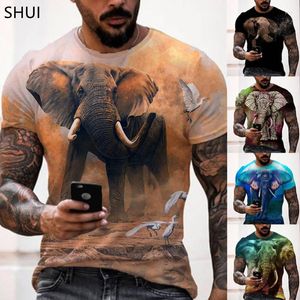 Men s T Shirts D Elephant T shirt Summer Animal World Fashion Printing Men s Shirt Casual Street Plus Size Clothing Camiseta Hombre