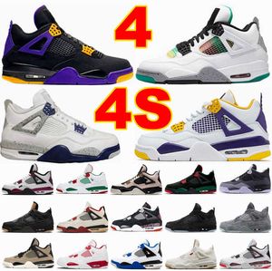 OG 2023 4s Home Lakers Alternates Rasta Midnight Navy Basketball Shoes 4 Sb Bred Red Skateboards Seafoam Se Craft Manila Peach Mens Oklahoma