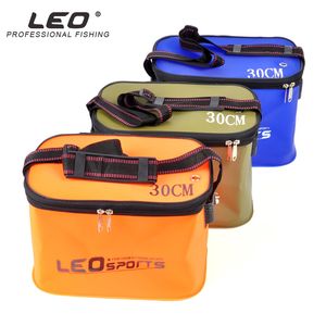 Fishing Accessories LEO Portable Folding Fish Wear Bucket Outdoor EVA Tackle Boxes with Handle Bags Water Tank 221107