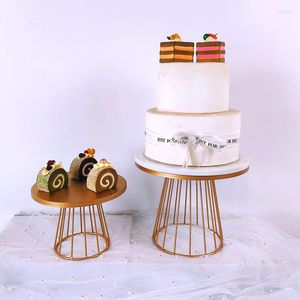 Bakeware Tools Cake Station Wedding Cupcake Party Dessert Display Tower Set Vassoio decorativo Rotondo in metallo