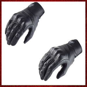 ST28 Leather Motorcycle Gloves Men Vintage Motocross Riding Glove Retro Cafe Racer Moto Motorcyclist Gloves for ADV Touring