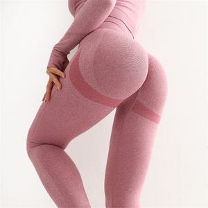 Roupas de ioga fitness leggings esportivas femininas sem costura cintura alta elástica sólida academia calças de corrida acessórios femininos 221108