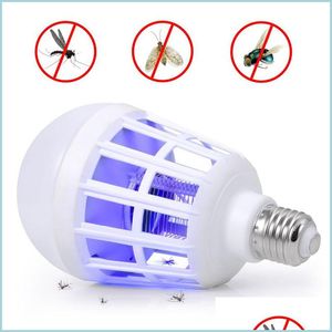 Controle de pragas LED LED Mosquito assassino Light BB Electric Trap Repelente Indoor BK Anti -inseto eletrônico Drop Drop Home Garden Househo Dhuni