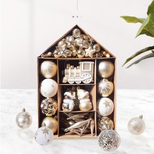 Decorazione per feste 70 pezzi Ornamenti natalizi 2023 Albero di Natale Palla Decori Babbo Natale Stella Fiocco di neve Pendenti pendenti Decorazioni Navidad Noel