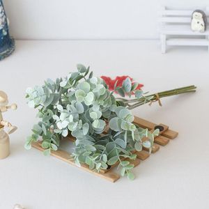 Decorative Flowers Artificial Eucalyptus Greenery Leaves Vines Fake Plant For Christmas Wedding Party Home Garden Decor Wreath Flower