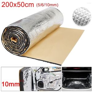 Interior Accessories 200x50cm 5/6/10mm Car Sound Deadener Mat Heat Proofing Insulation Deadening Foam For Hood Engine Sticker