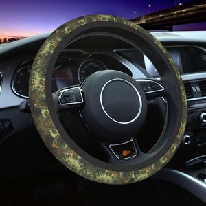 O volante do volante cobre a capa do carro automático da flecktarn Camo, masculino, o Exército Militar Camuflagem Universal Protetor de 15 polegadas para caminhão