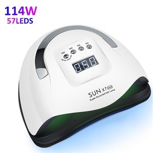 Nail Dryers 114907236W UV LED Lamp High Power For s All Gel Polish Dryer Auto Sensor Sun Led Light Art Manicure Tools 221107