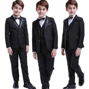 Black Kleinkind Jungen Anz ge Hochzeit formelle Kinder Anzug Anzug Tuxedo Kleider Party Ringtr ger Jahre Kinder Herde Gentlemen Anzug