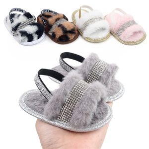 Scarpe Primi Passi Moda Pelliccia Sintetica Scarpe da Bambino Primavera Inverno Carino Neonato Bambino Ragazzi Ragazze 221107