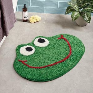 Tapijten kleine kikker Noordse badkamer niet slip anti fall voet mat huishouden toiletdeur tapijt klein pluizig tapijt