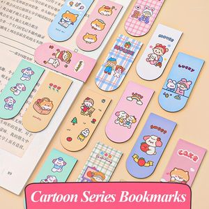 Random 1pcs Cartoon Series Magnetic Bookmark Cute Durable Books Marker Of Page Kawaii School Office Supply Gift Stationery