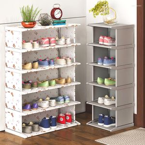Clothing Storage 4-8Layers Shoe Cabinet Dustproof Nonwoven Fabric Hallway Entryway Rack Reinforced Steel Tube Frame Shelves Stand Holder2022