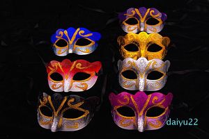 2022 New Fashion Express Express Promoção Máscara de Party Selling Party com Gold Glitter Mask Venetian Unisisex Sparkle Máscara veneziana Máscara Mardi Gras Costume