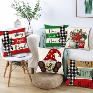 Travesseiro de travesseiro lavável travesseiro de Natal Hello Winter Living Room Sofá Decoração de casa