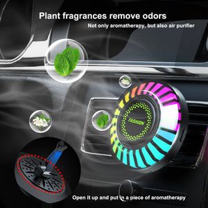 Ätherische Öle Diffusoren Aromatherapie Luftauslass Atmosphäre Licht Innendekoration Smart Car Parfüm RGB Pickup Rhythmus Dekoration