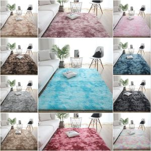 Czyste dywany do salonu duże puszyste dywany anty -Skid Shaggy Area Dywan Jadalnia Mata podłogowa 80x120 cm